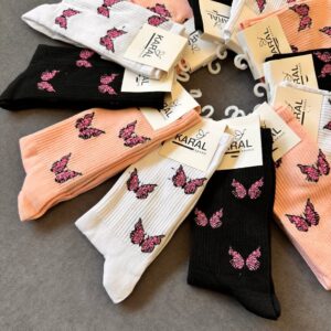 جوراب ساقدار پروانه ای
